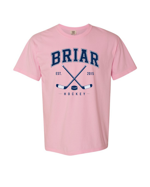 Briar University Hockey Logo w/Sticks