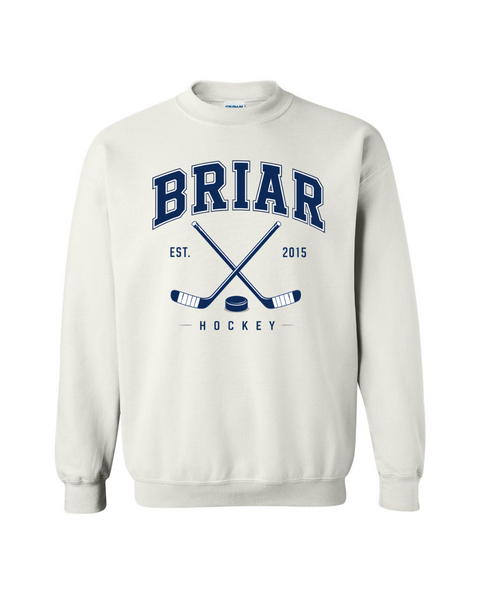 Briar University Hockey Logo w/Sticks