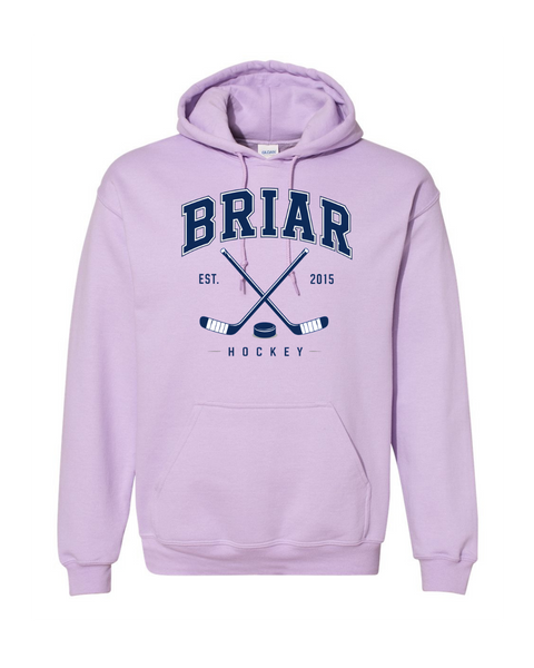Briar University Hockey Logo w/Sticks