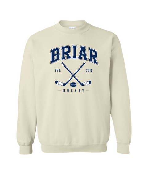 Briar University Hockey Logo w/Sticks