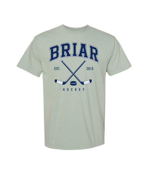 Briar University Hockey Logo w/Sticks