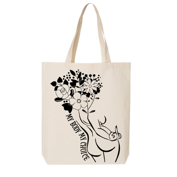 Printed Tote Bag - Feminine Rage Options