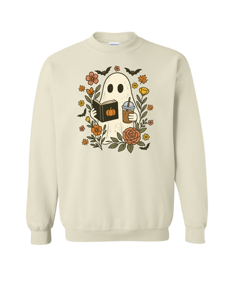 Floral Reading Ghostie