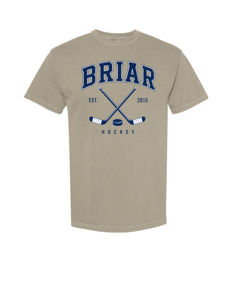 Briar University Hockey Logo w/Sticks