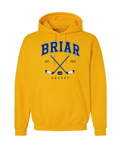 Briar University Hockey Logo w/Sticks