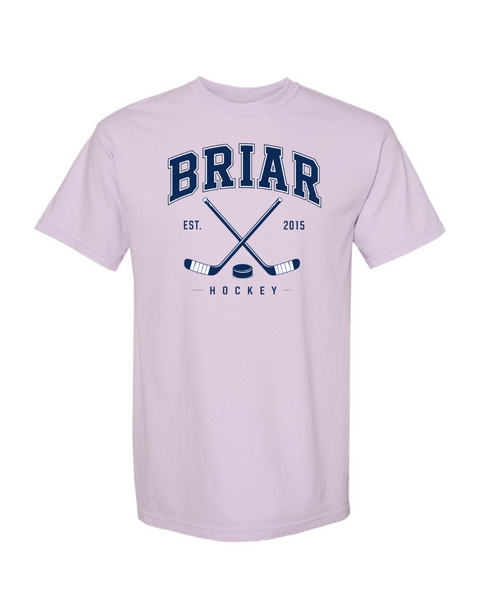 Briar University Hockey Logo w/Sticks