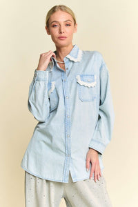 Darling Denim Button Up