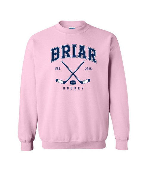 Briar University Hockey Logo w/Sticks