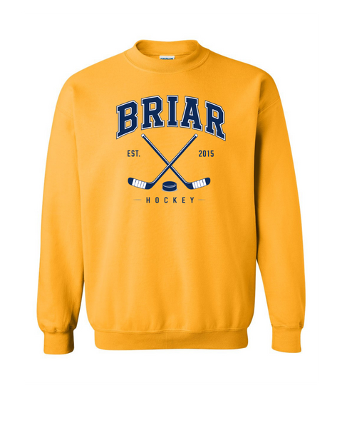 Briar University Hockey Logo w/Sticks