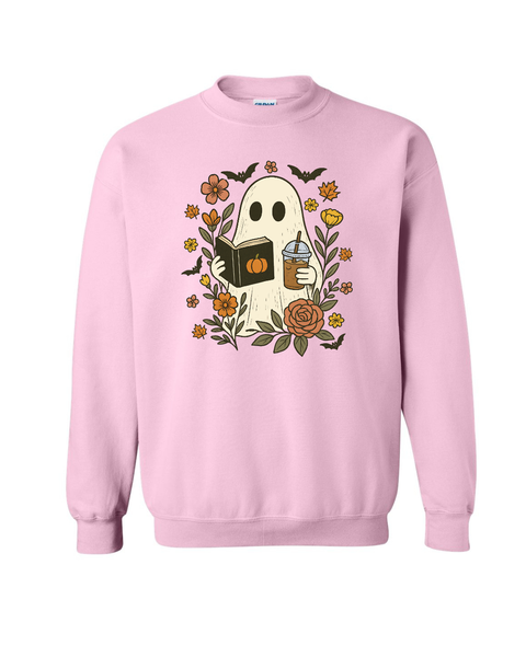Floral Reading Ghostie