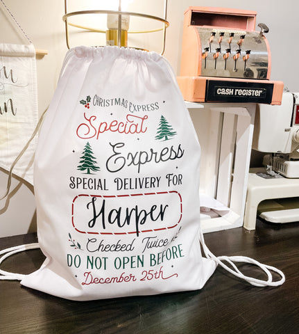 Reuseable Holiday Gift Bags- Custom Options