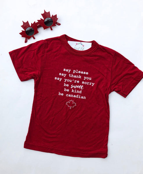 Be Sweet Be Canadian ~ Adult Tee